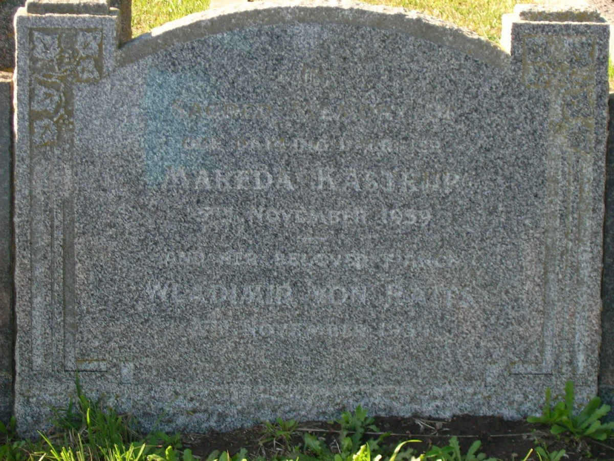 KASTRUP Mareda -1959 :: VON RAITS Wladimir -1939