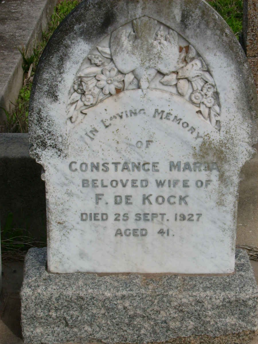 KOCK Constance Maria, de -1927 