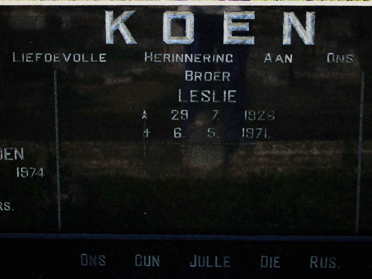 KOEN Leslie 1926-1971