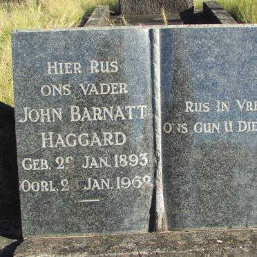HAGGARD John Barnatt 1893-1962