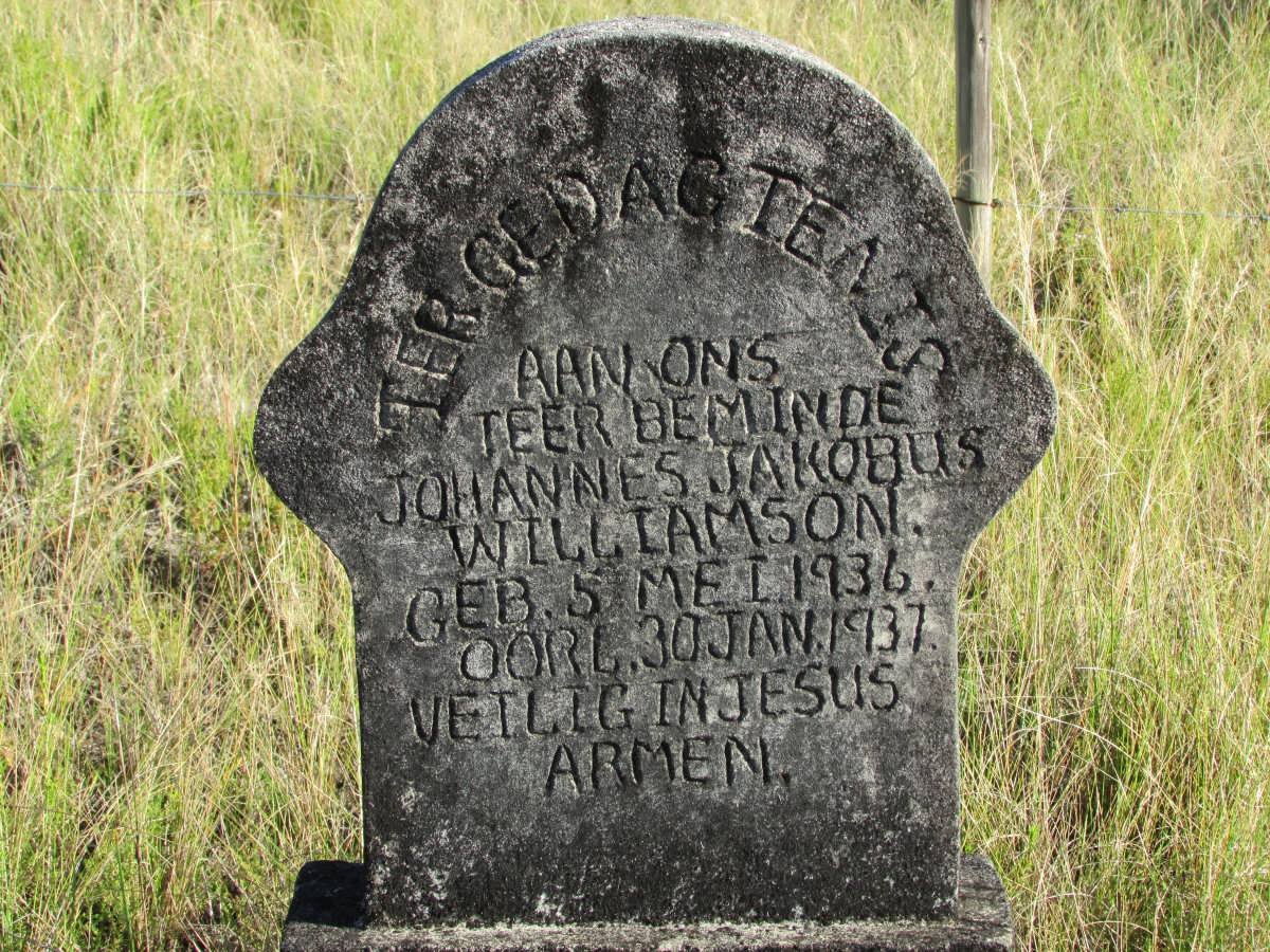 WILLIAMSON Johannes Jakobus 1936-1937