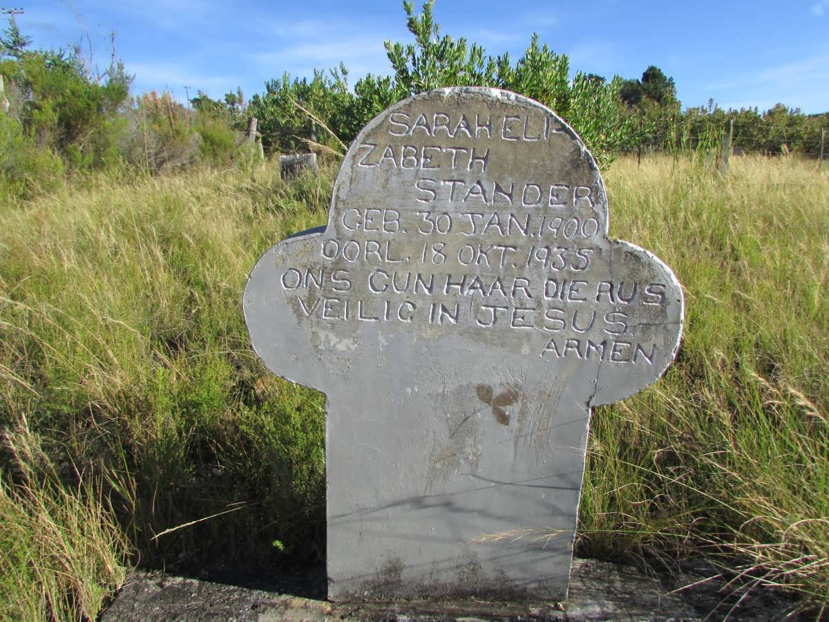 STANDER Sarah Elizabeth 1900-1935