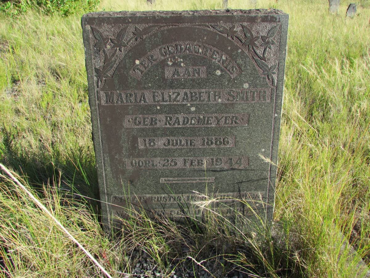 SMITH Maria Elizabeth nee RADEMEYER 1886-1944