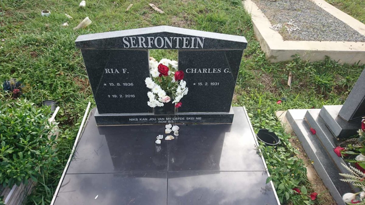 SERFONTEIN Charles G. 1931- &amp; Ria F. 1936-2016
