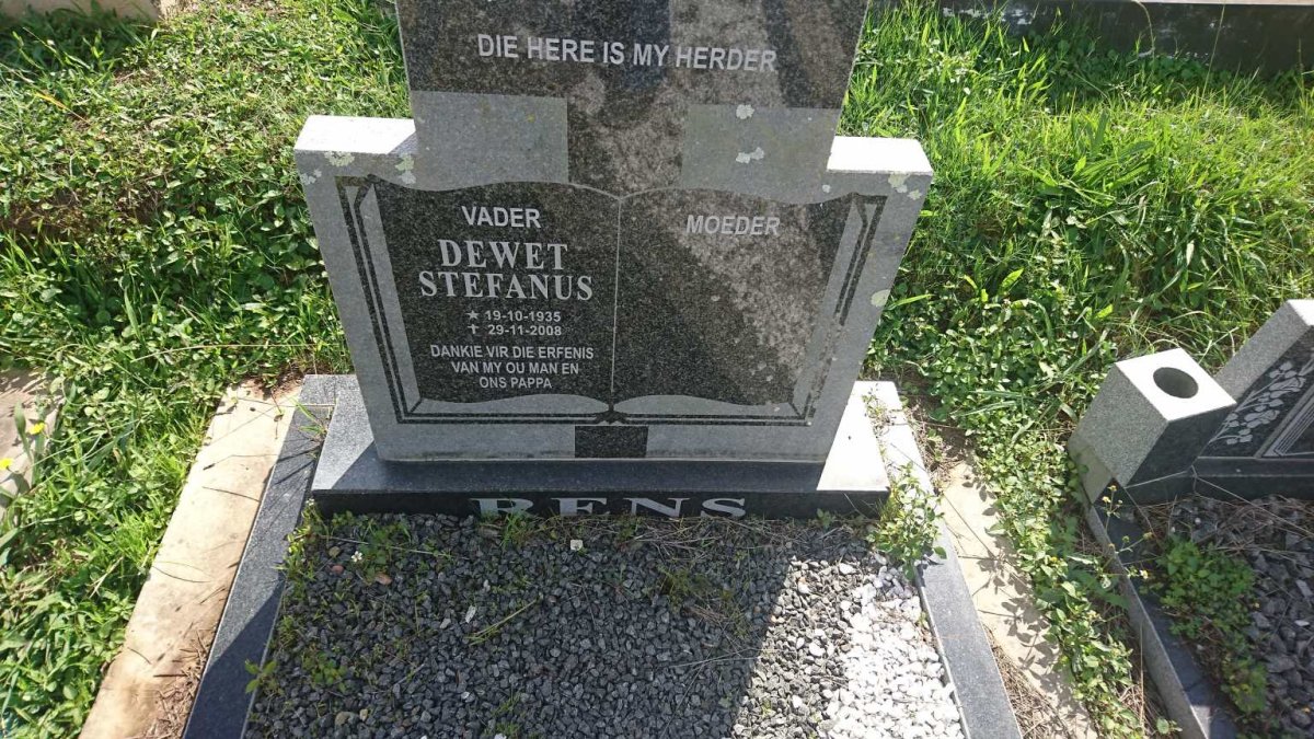 RENS Dewet Stefanus 1935-2008