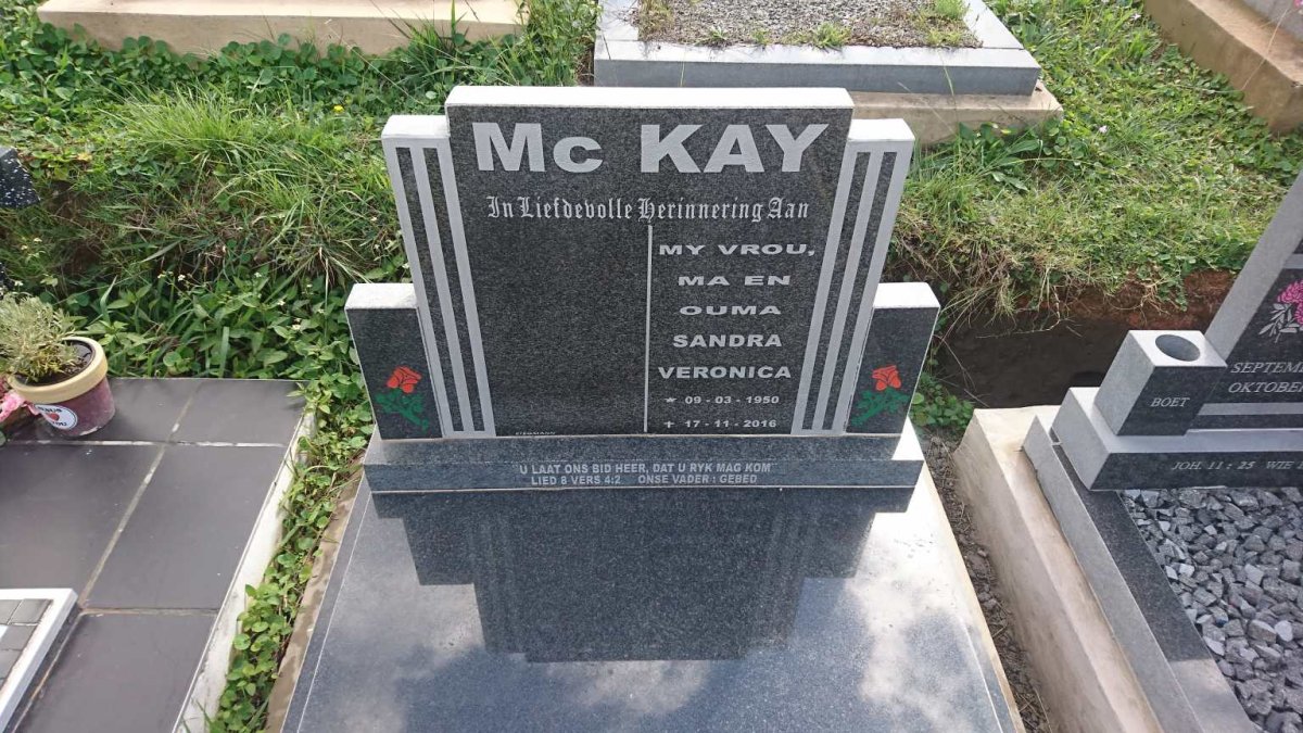 McKAY Sandra Veronica 1950-2016