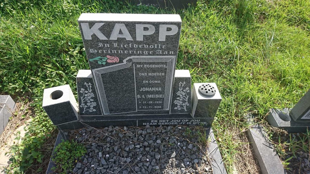 KAPP Johanna S.I. 1934-2008