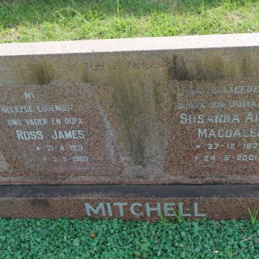 MITCHELL Ross James 1921-1980 &amp; Susanna Aletta Magdalena 1920-2001 :: MITCHELL Duncan 1936-2011