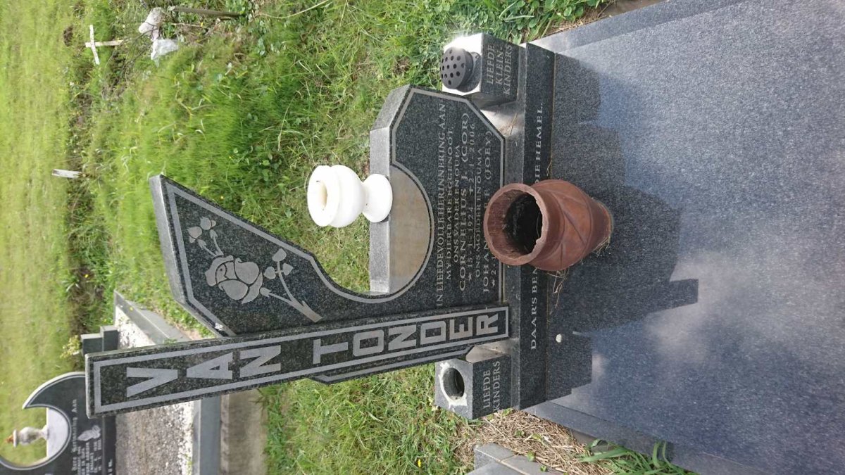 TONDER Cornelius, van 1924-2006 &amp; Johanna E.F.