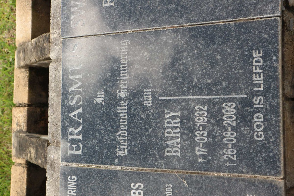 ERASMUS Barry 1932-2003