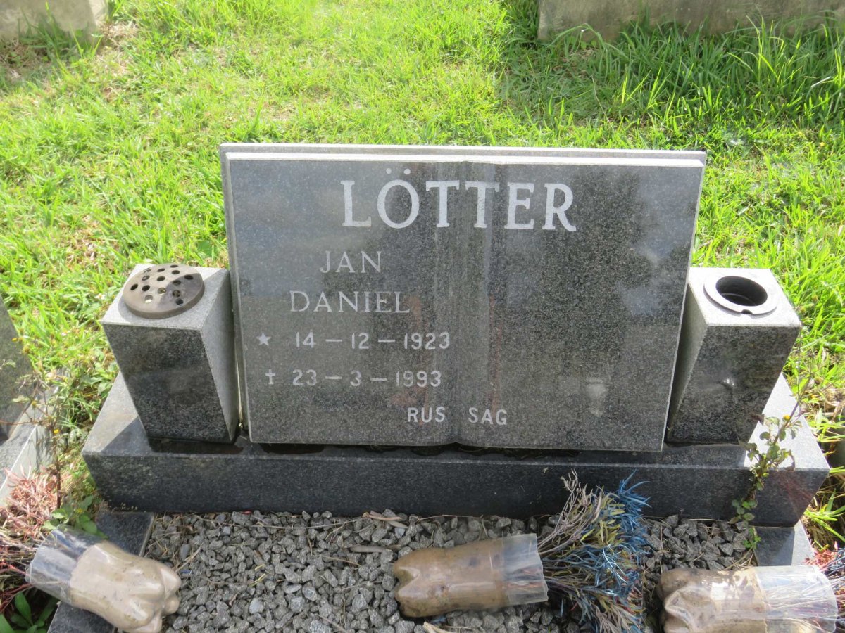 LOTTER Jan Daniel 1923-1993