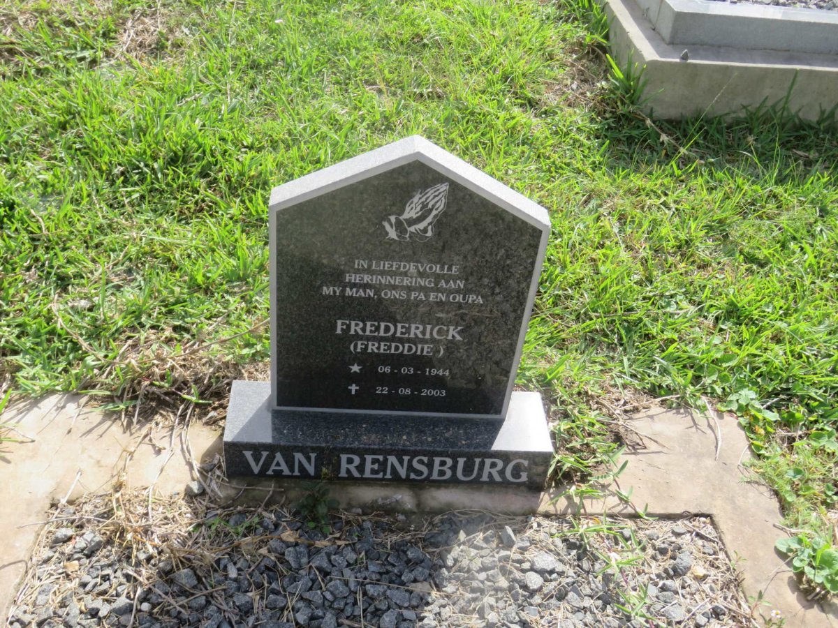 RENSBURG Frederick, van 1944-2003