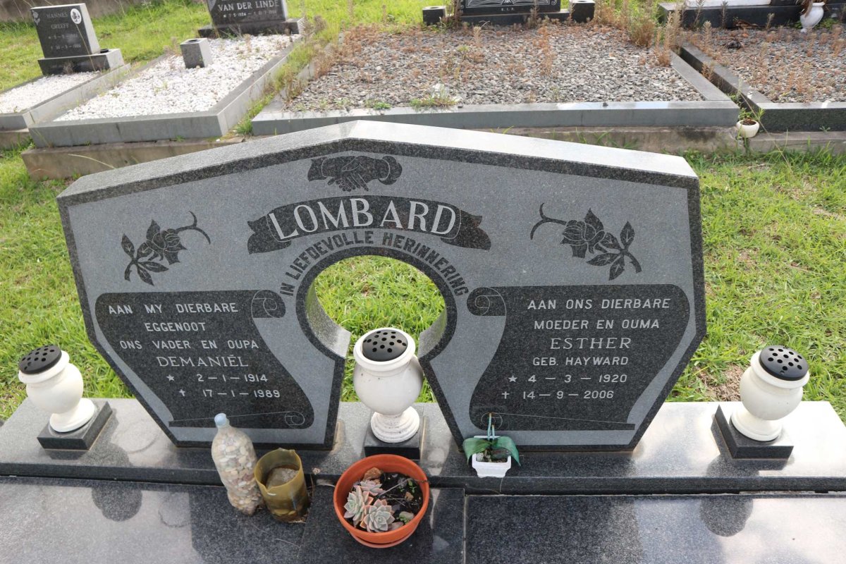 LOMBARD Demaniel 1914-1989 &amp; Esther HAYWARD 1920-2006