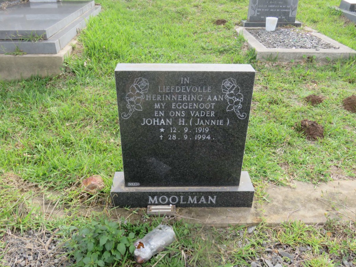 MOOLMAN Johan H. 1919-1994