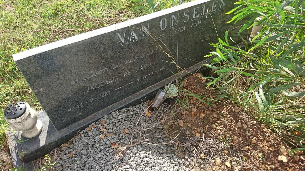 ONSELEN Jacobus Reynard, van 1927-1992