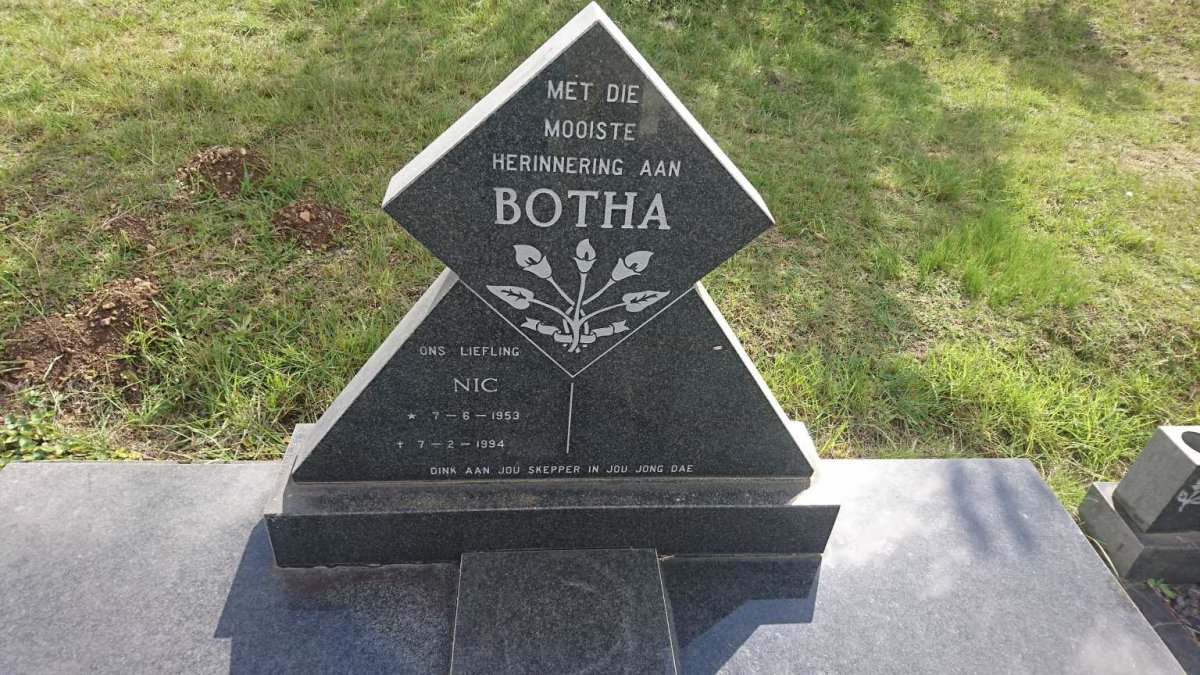 BOTHA Nic 1953-1994