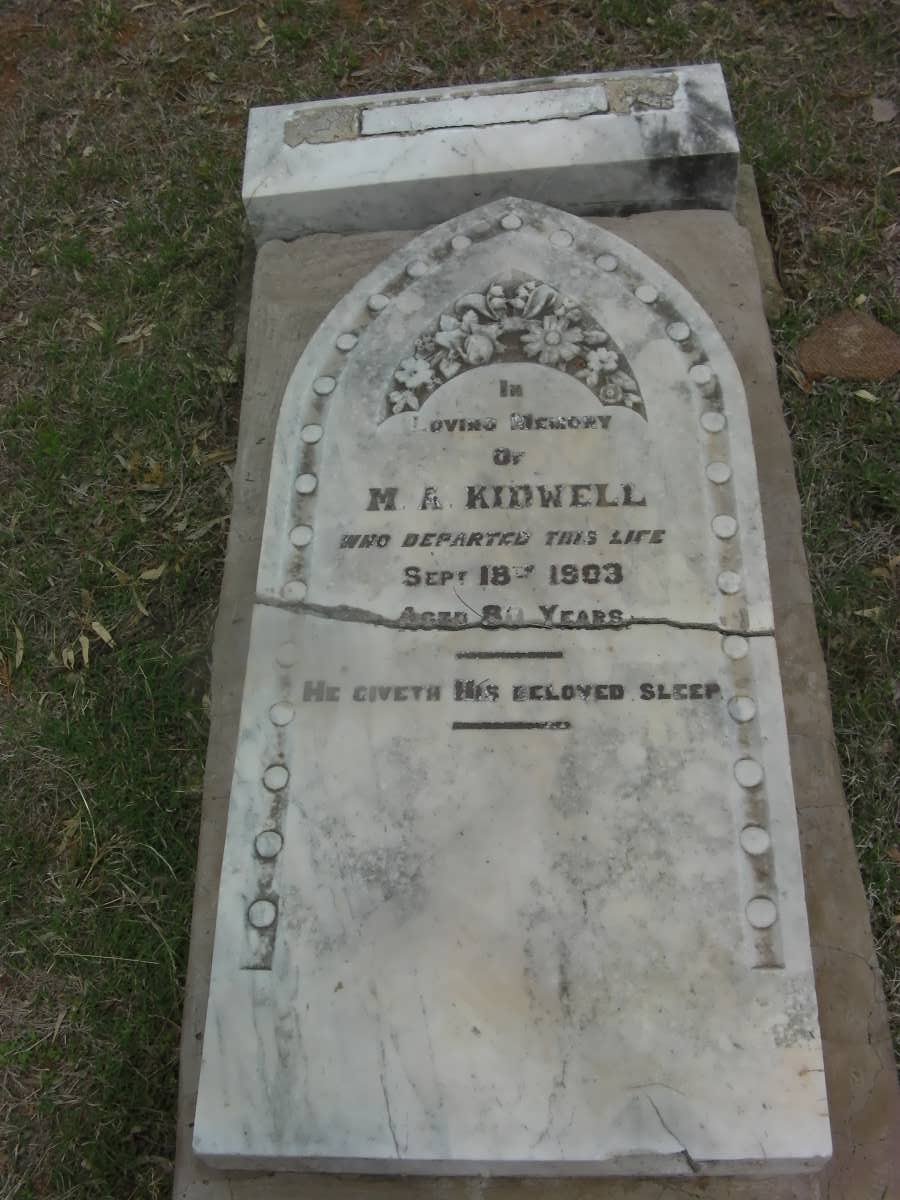 KIDWELL M.A. -1903