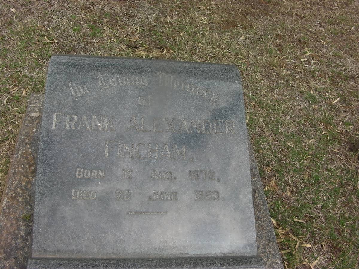 FINCHAM Frank Alexander 1879-1963