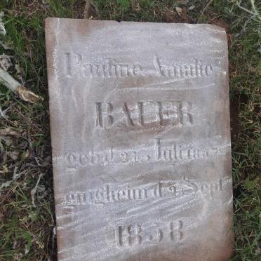 BAUER Pauline Amalie -1858