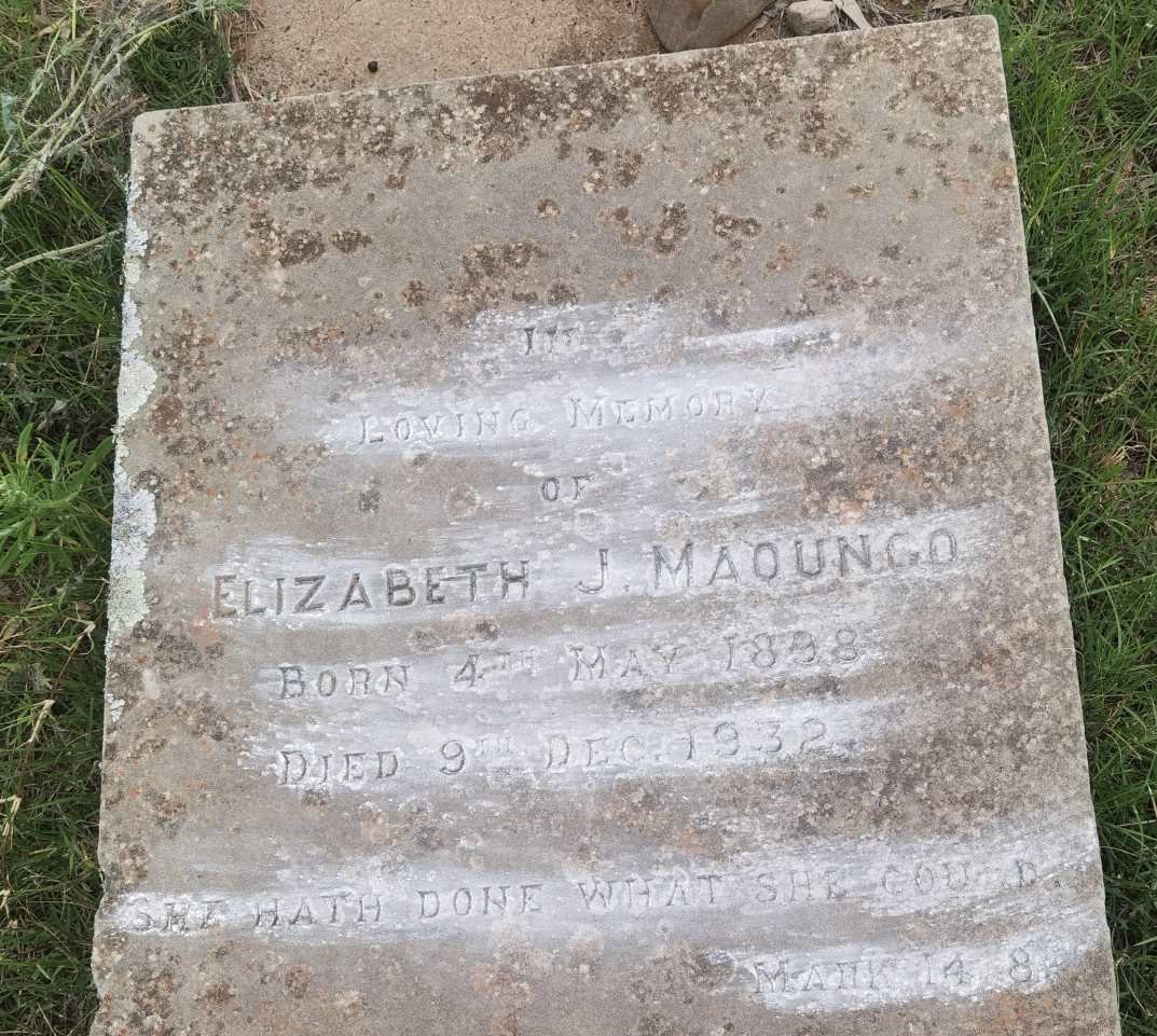 MAQUNGO Elizabeth J. 1898-1932