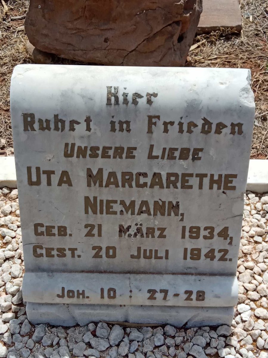 NIEMANN Uta Margarethe 1934-1942