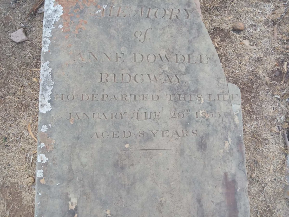 RIDGWAY Anne Dowdle -1855