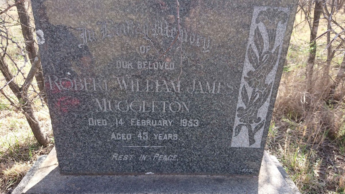 MUGGLETON Robert William James -1953