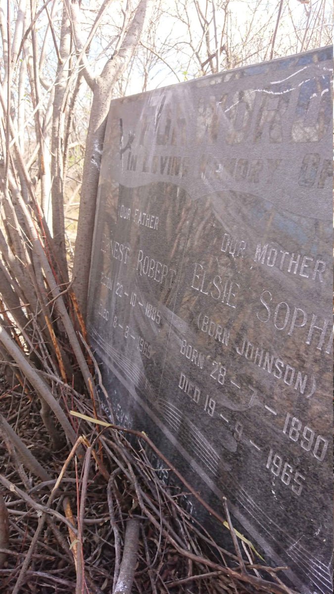 FORWORD Ernest Robert 1885-1969 &amp; Elsie Sophia JOHNSON 1890-1965