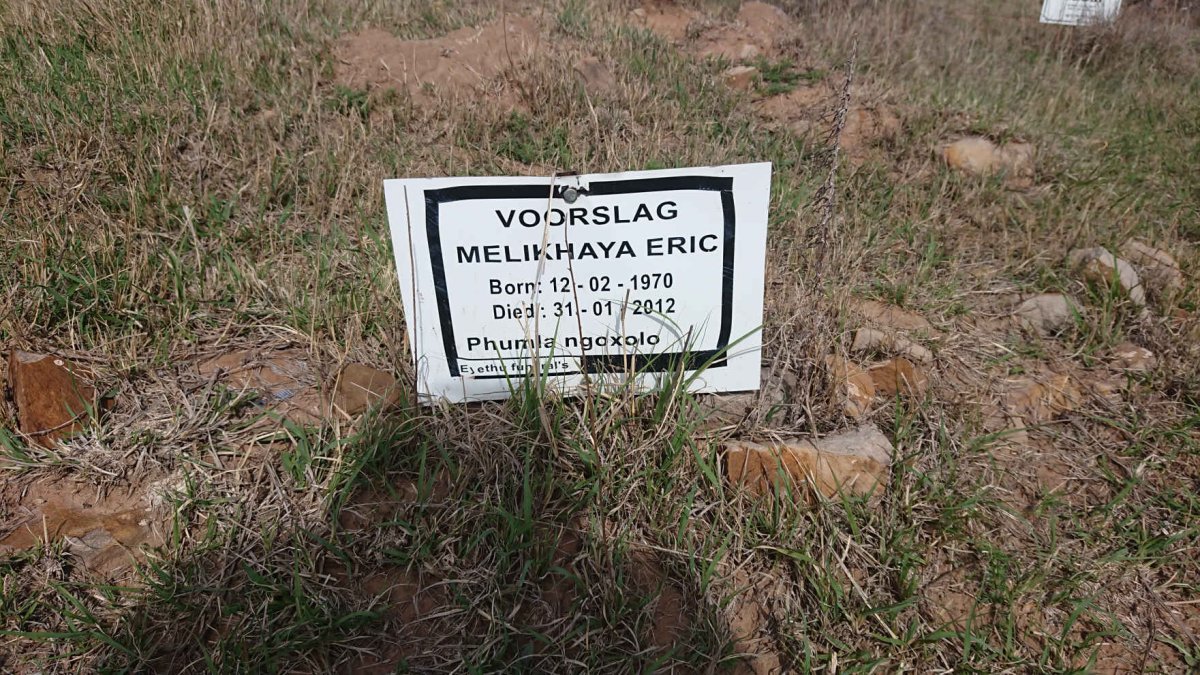 VOORSLAG Melikhaya Eric 1970-2012