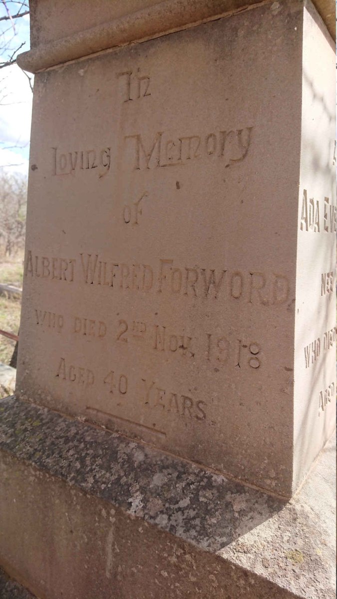 FORWORD Albert Wilfred -1918