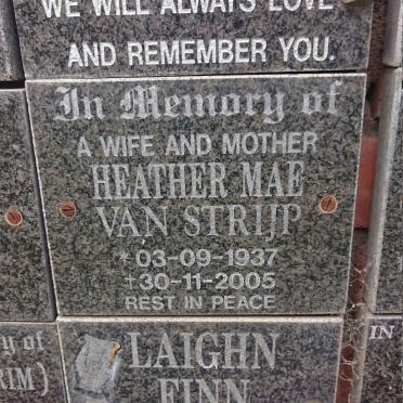 STRIJP Heather Mae, van 1937-2005 :: FINN Laighn 1996-1998