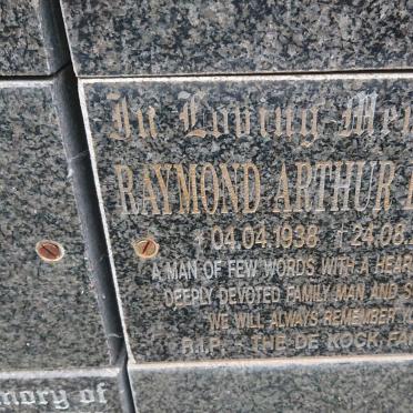 KOCK Raymond Arthur, de 1938-2013
