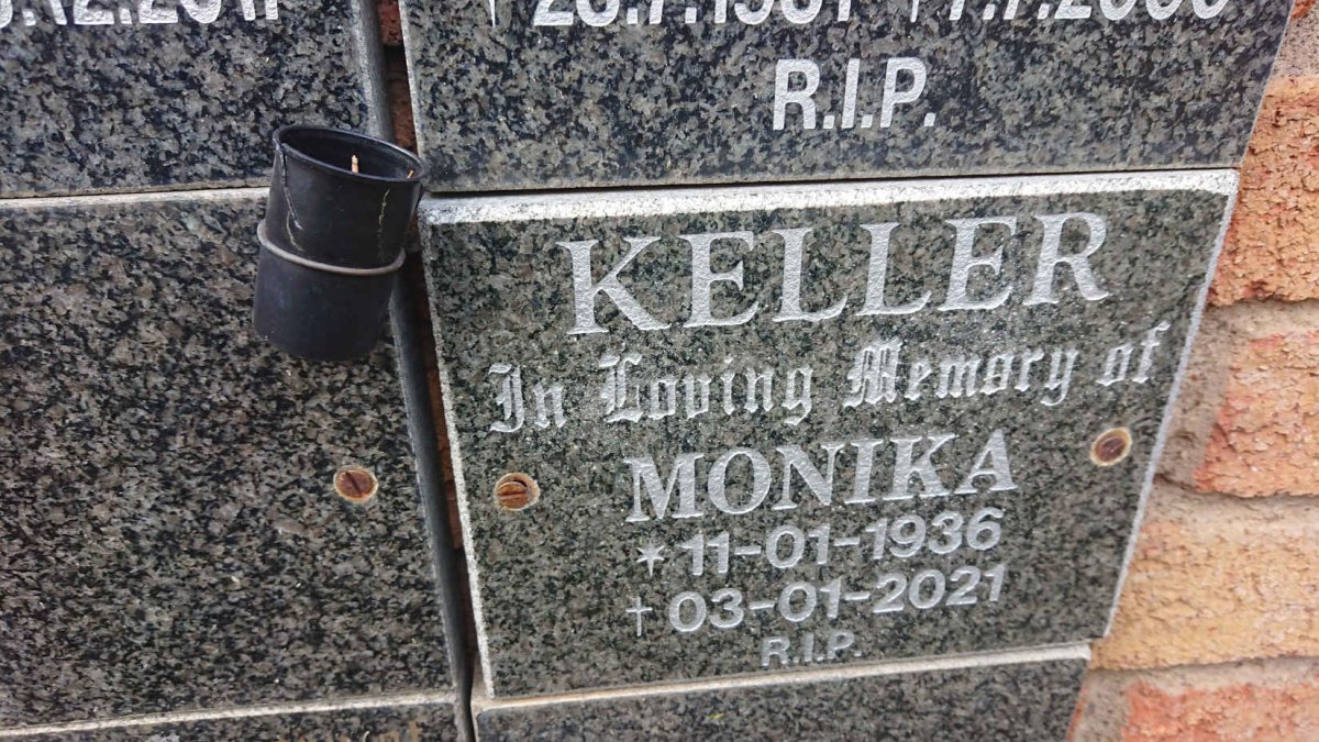 KELLER Monika 1936-2021