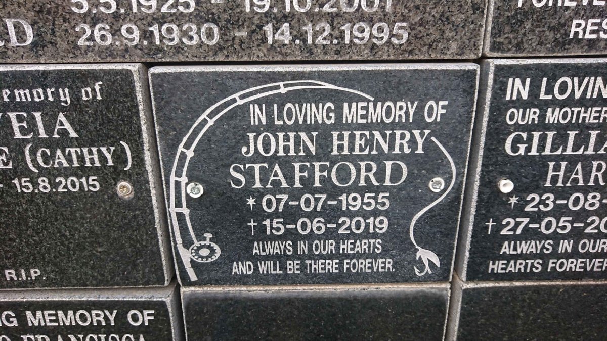 STAFFORD John Henry 1955-2019