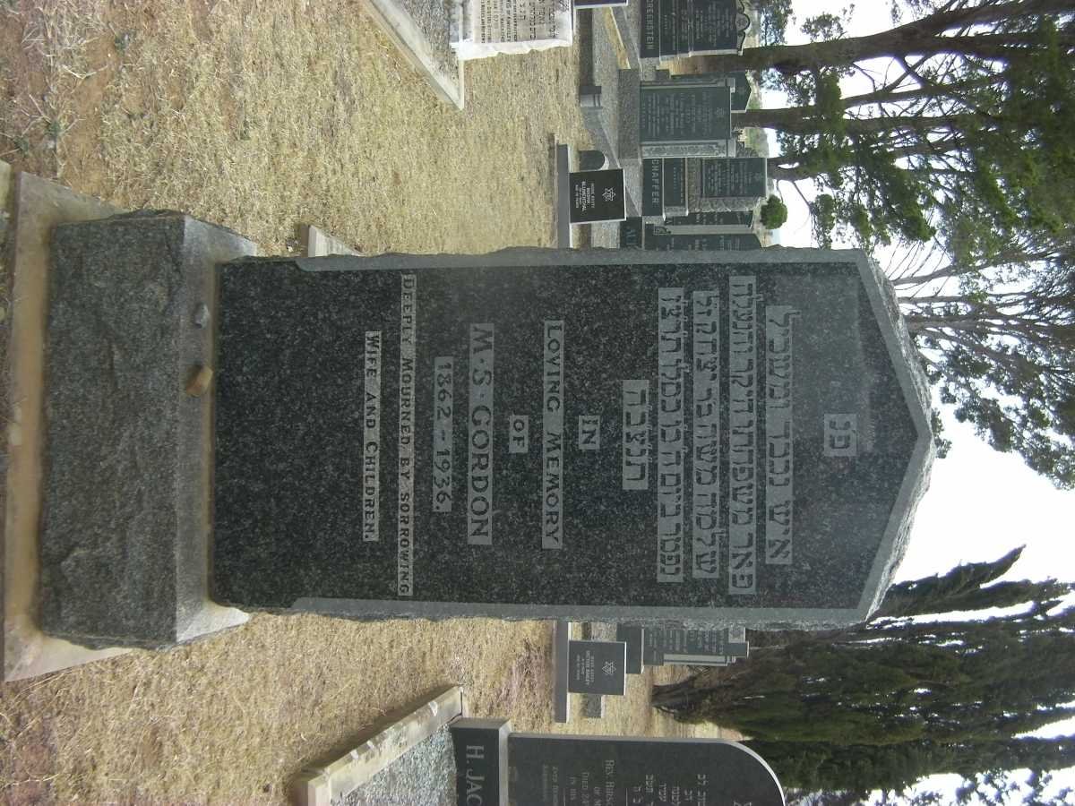 GORDON M.S. 1862-1936