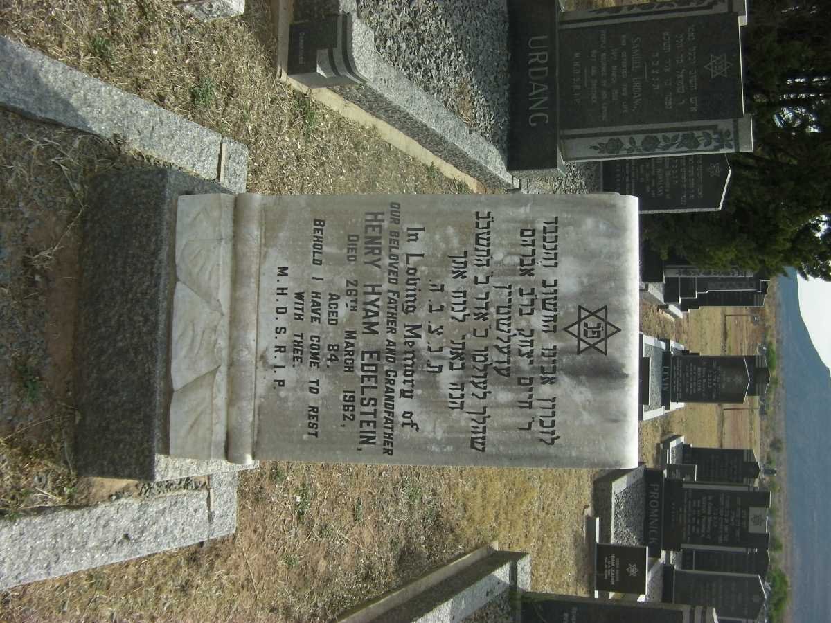 EDELSTEIN Henry Hyam -1962