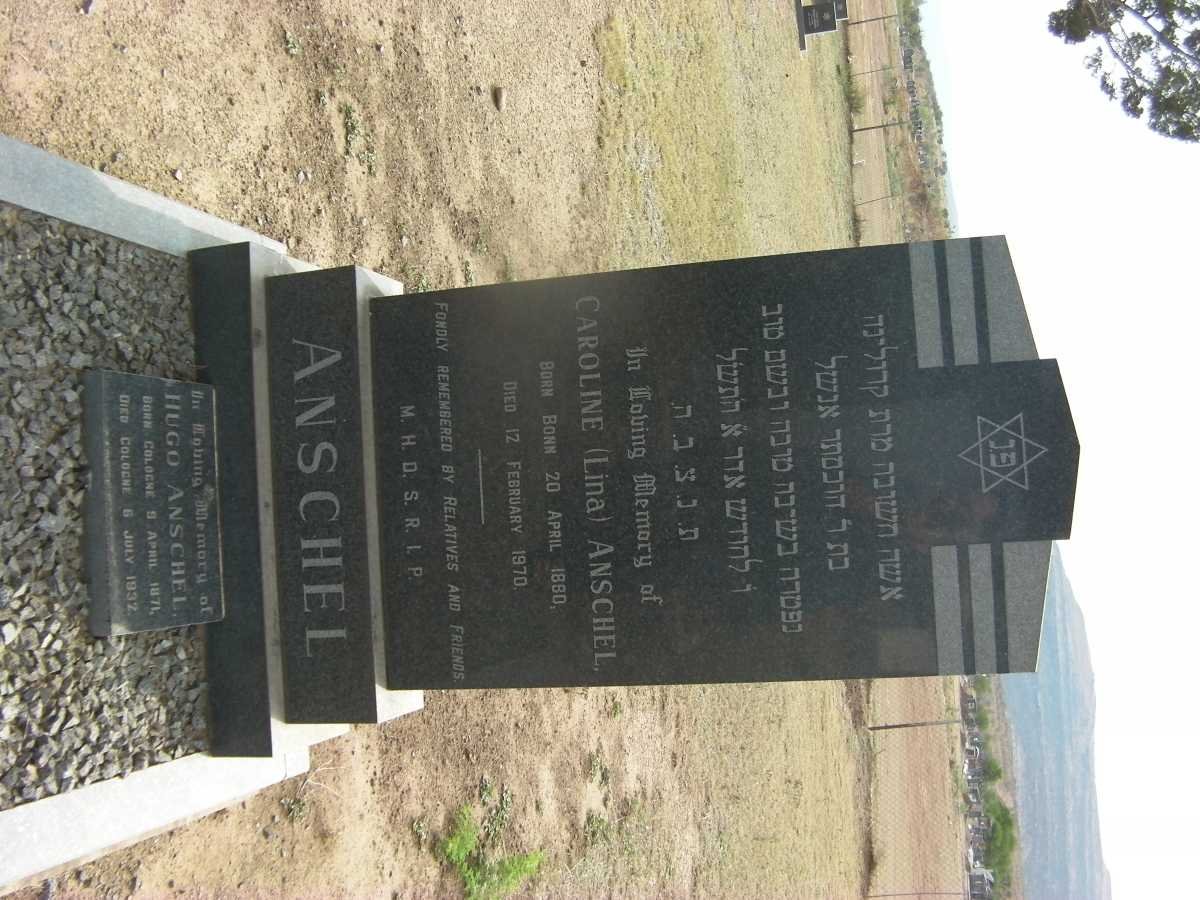 ANSCHEL Hugo 1871-1932 &amp; Caroline 1880-1970