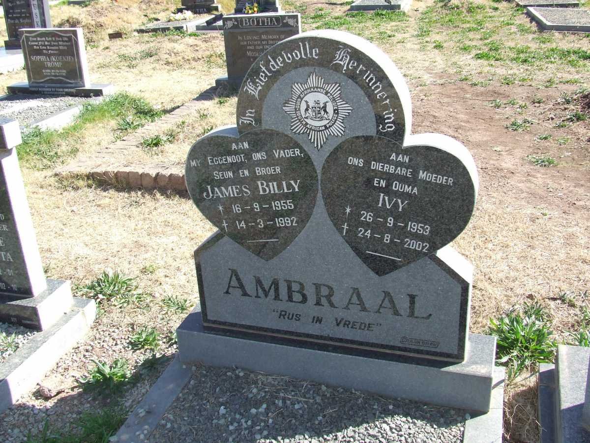 AMBRAAL James Billy 1955-1992 &amp; Ivy 1953-2002