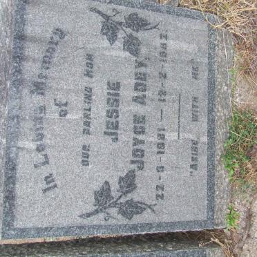 ADEY Jessie Joyce 1881-1952