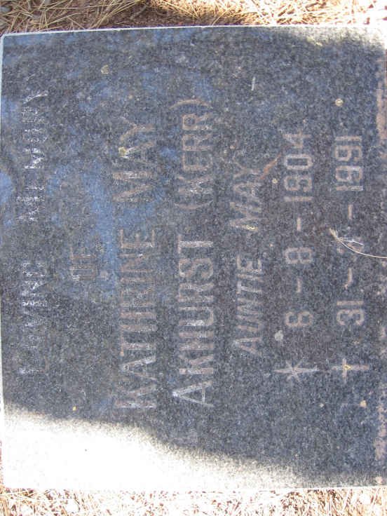 AKHURST Kathrine May nee KERR 1904-1991