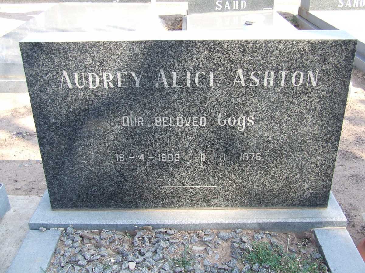 ASHTON Audrey Alice 1903-1976