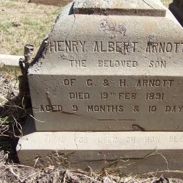 ARNOTT Henry Albert -1891