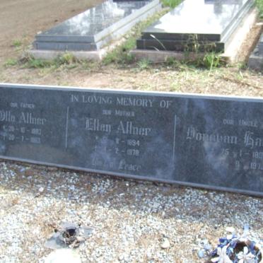 ALLNER Otto 1893-1963 &amp; Ellen 1894-1978 :: HARDING Donovan 1898-1973