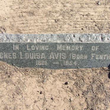 AVIS Agnes Louisa nee FENTHUM 1881-1954