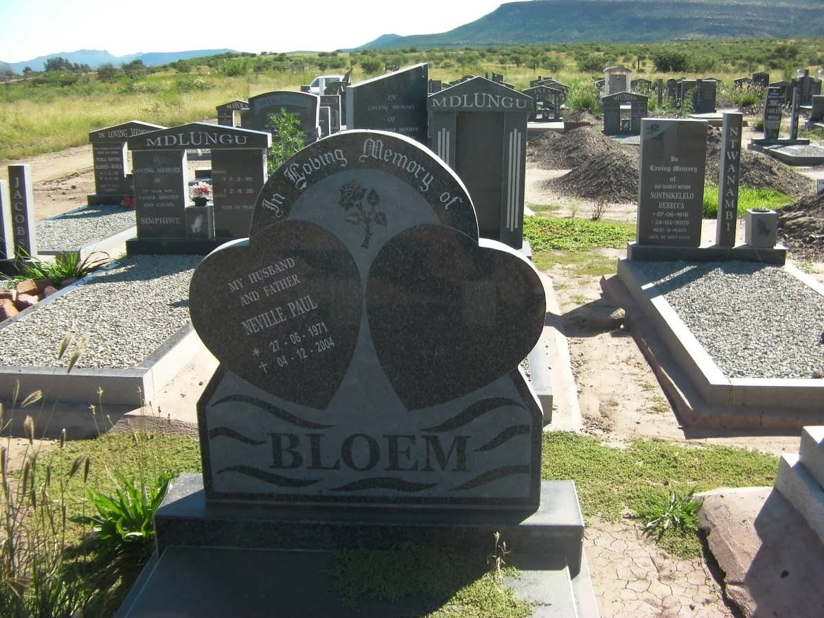 BLOEM Neville Paul 1971-2004