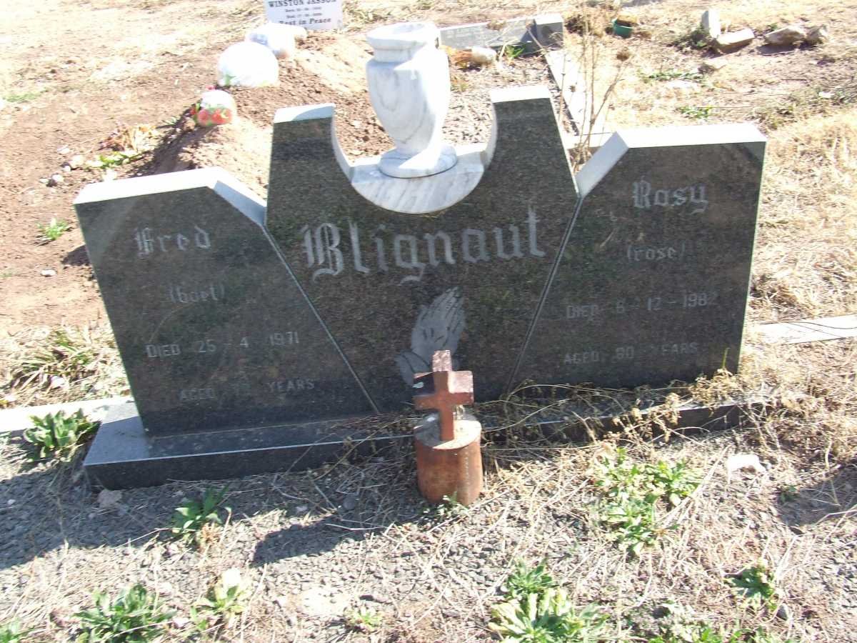 BLIGNAUT Fred -1971 &amp; Rosy -1982