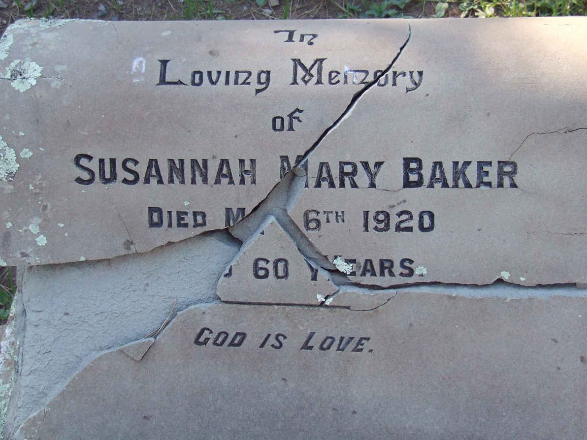 BAKER Susannah Mary -1920