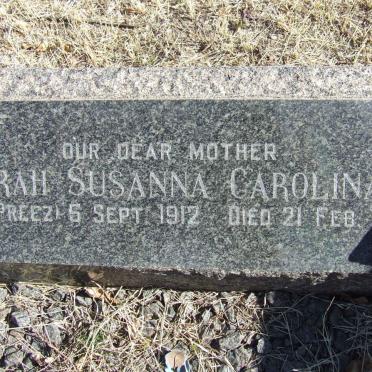 BARBER Sarah Susanna Carolina nee DU PREEZ 1912-1979