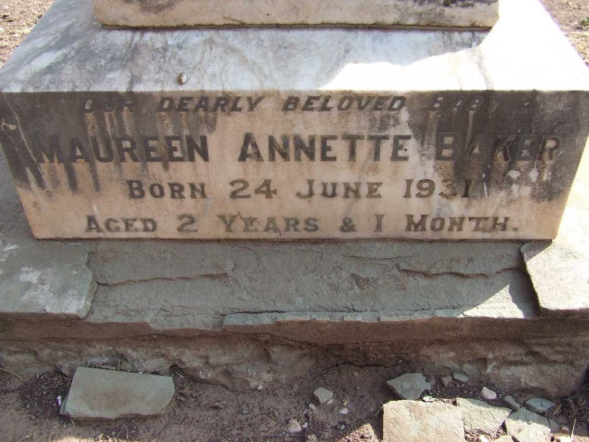 BAKER Maureen Annette 1931-