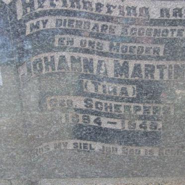 BAKKES Johanna Martina nee SCHEEPERS 1894-1949
